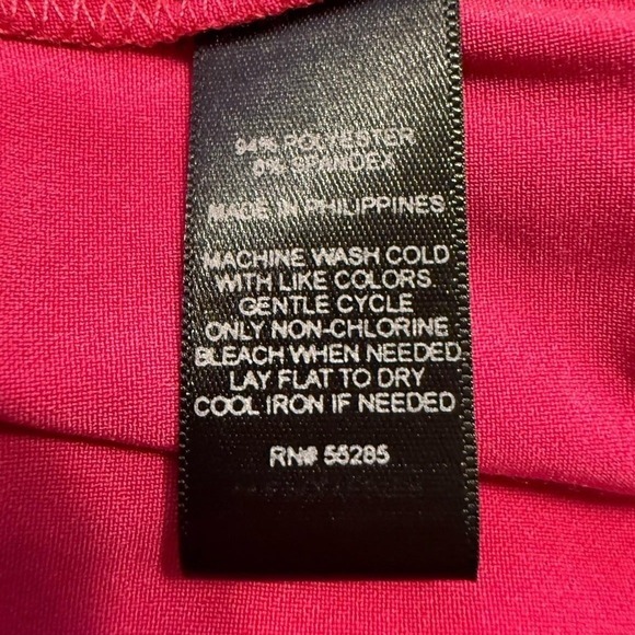 Express Pink‎ V Neck Sleeveless Empire Waist Midi Dress M Glam Party 83-02 - Picture 9 of 14